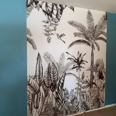 Panoramique et cadre en peinture