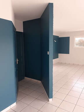 Sous bassement graphique en peinture